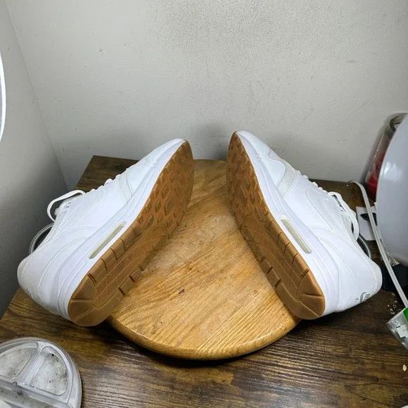 Nike Air Max 1 White Gum Mens Size 12 Sneakers AH8145-109 White Gum Light Brown - Picture 6 of 8